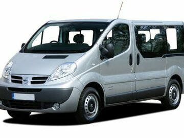 Cars: Nissan Primastar 9 seat.